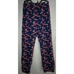 Cleveland Indians Genuine Merchandise Sideline Pajama Pants, Sz Small, Blue/red